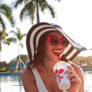 Black and White Giant Floppy Hat